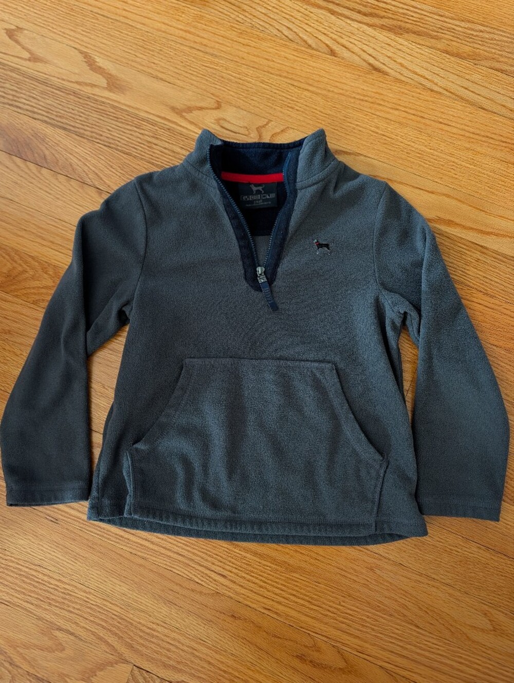 The Black Dog Charcoal Gray Quarter-Zip Fleece Pullover - Kids' Small